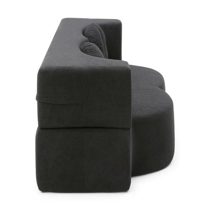 2-in-1 Folding Sofa Bed with Pillow