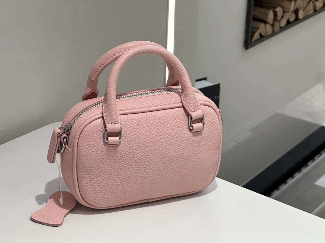 Light Luxury Women's Handbag, Stylish And Elegant Tote, Simple And Versatile, Top-layer Cowhide, Single Shoulder And Crossbody Bag, Mini Handbag