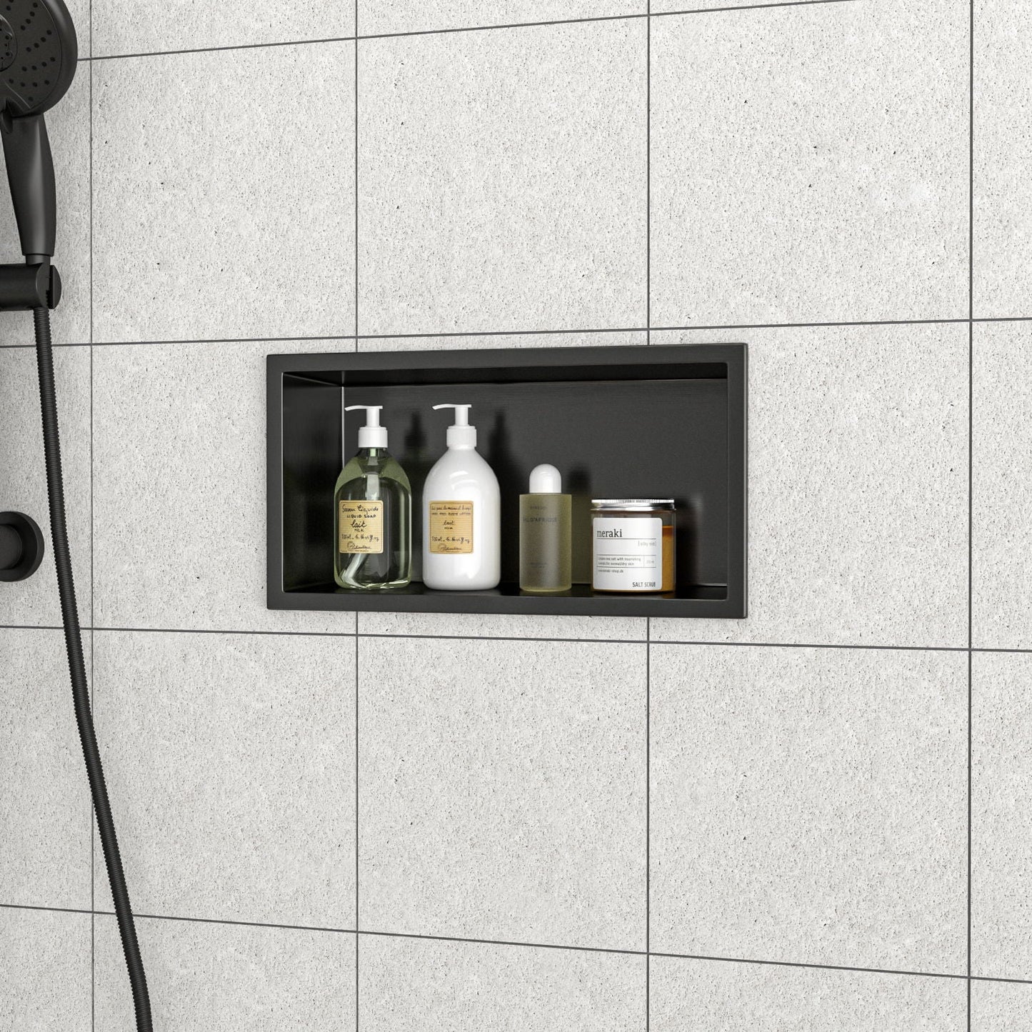 Stainless Steel Shower Niche With Seamless Design For Bathroom Storage