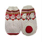 Retro Pet Sweater With New Year Roses Pattern