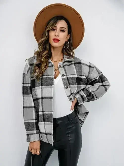 Pumpkin Spice Button-Down Jacket