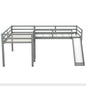 L Shaped Loft Bed With Ladder And Slide