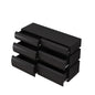 Minimalist Modern 6 Drawer Dresser, Handle Free Design With Wide Storage