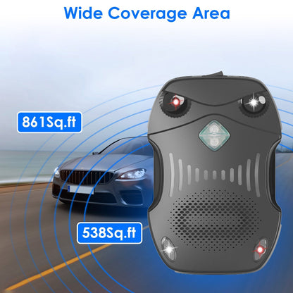 2 Pack Under Hood Ultrasonic Rodent Repeller Rodent Control Deterrent Chaser Blocker for Vehicle Indoor with Strobe Light 3 Power Supplies