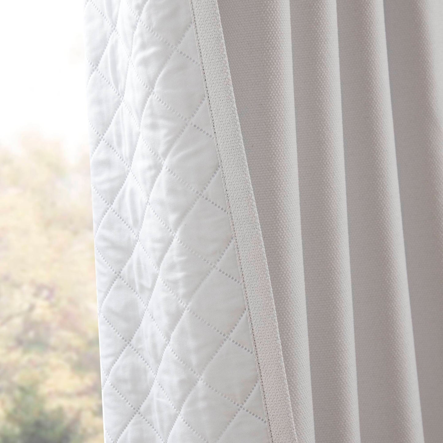 2-PK 52x84" Sound Blocking Total Blackout Curtain Panel Pair White