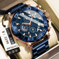 Quartz Watch Waterproof Multifunctional Luminous Fashionable Mens Timepiece