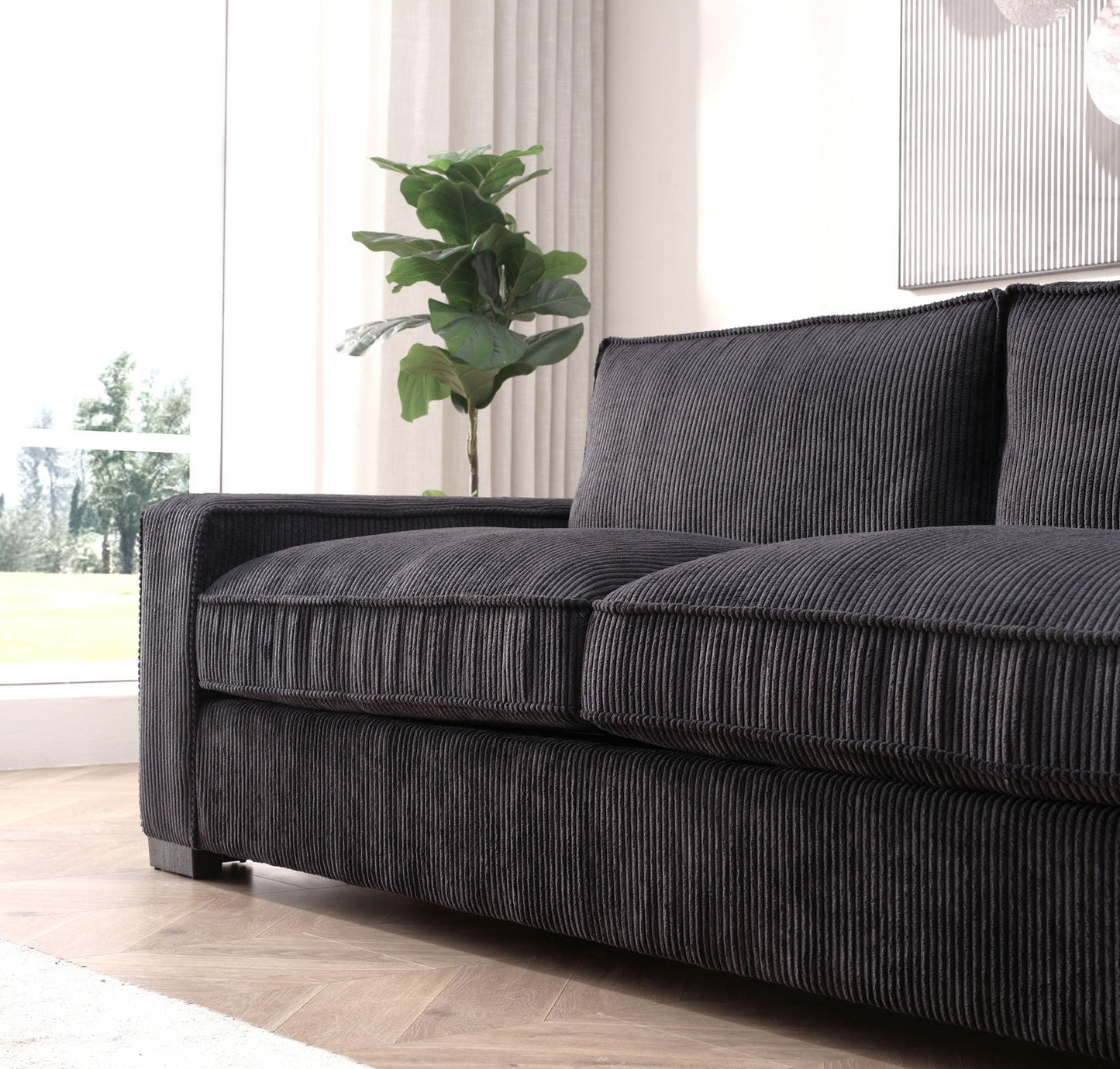 Luxe - Sofa With Sleek Design, Spacious And Comfortable 3 Seater Couch
