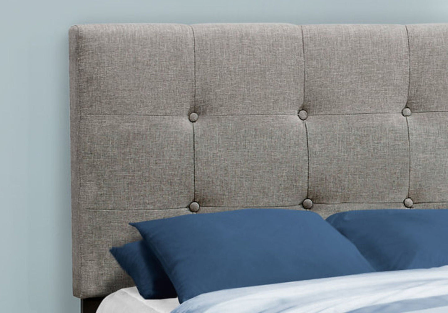 Transitional Upholstered Bed Frame