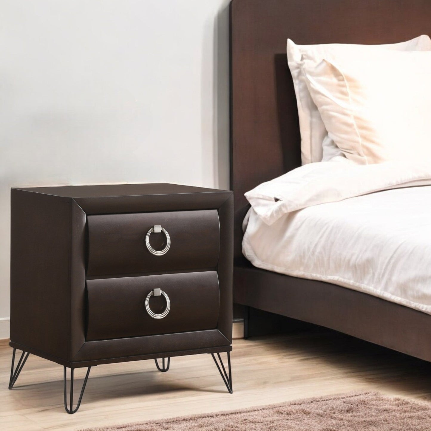 Tablita Dark Merlot Finish Nightstand