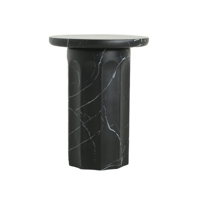 Outdoor Lightweight Concrete Marble Effect Side Table