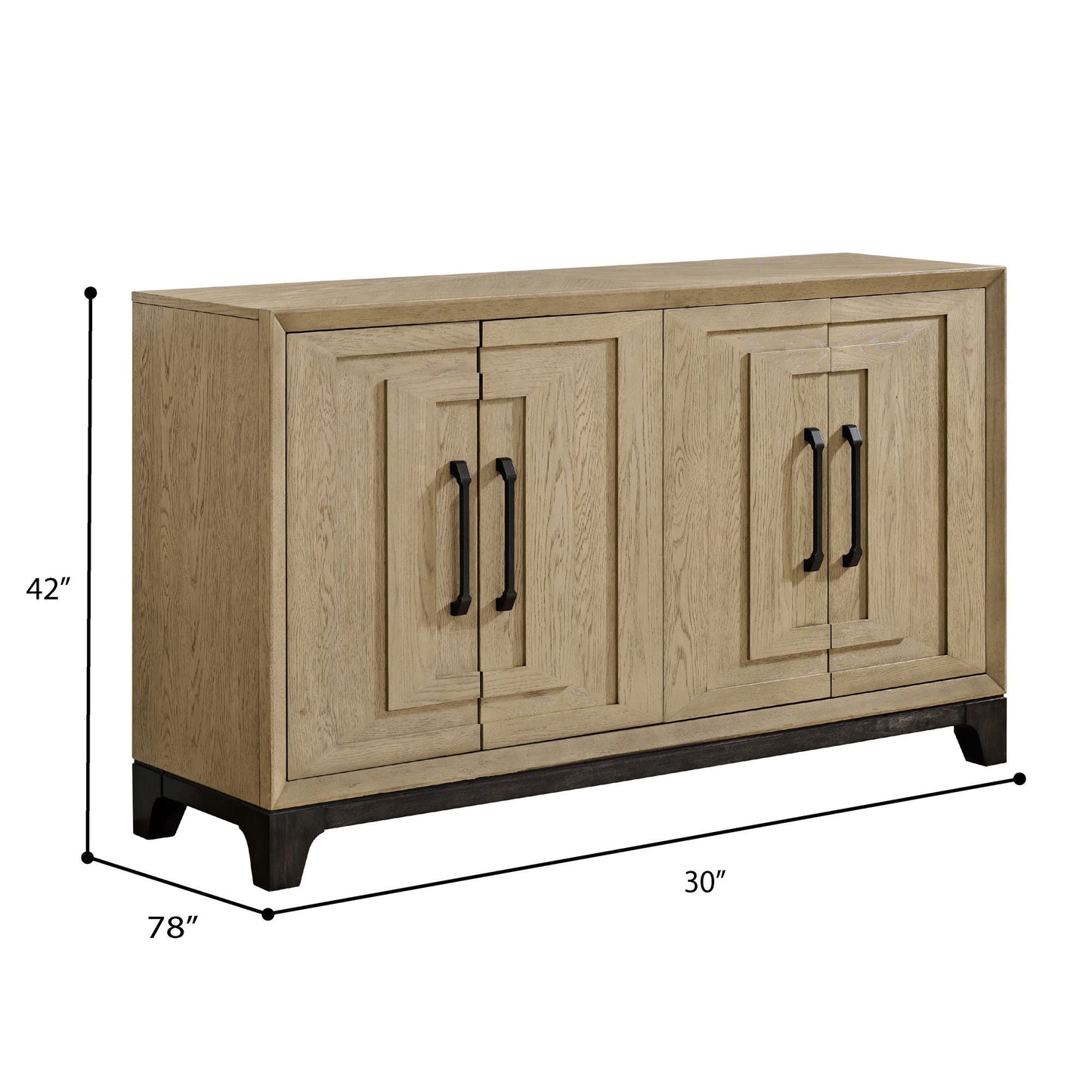 Sideboard With Ample Storage - Brown