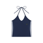Loki & Ivy Women's Color Block Halter Crop Tank Top