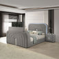 Shelyn - Bedroom Bed With LED, TV Stand, Fireplace & Bluetooth