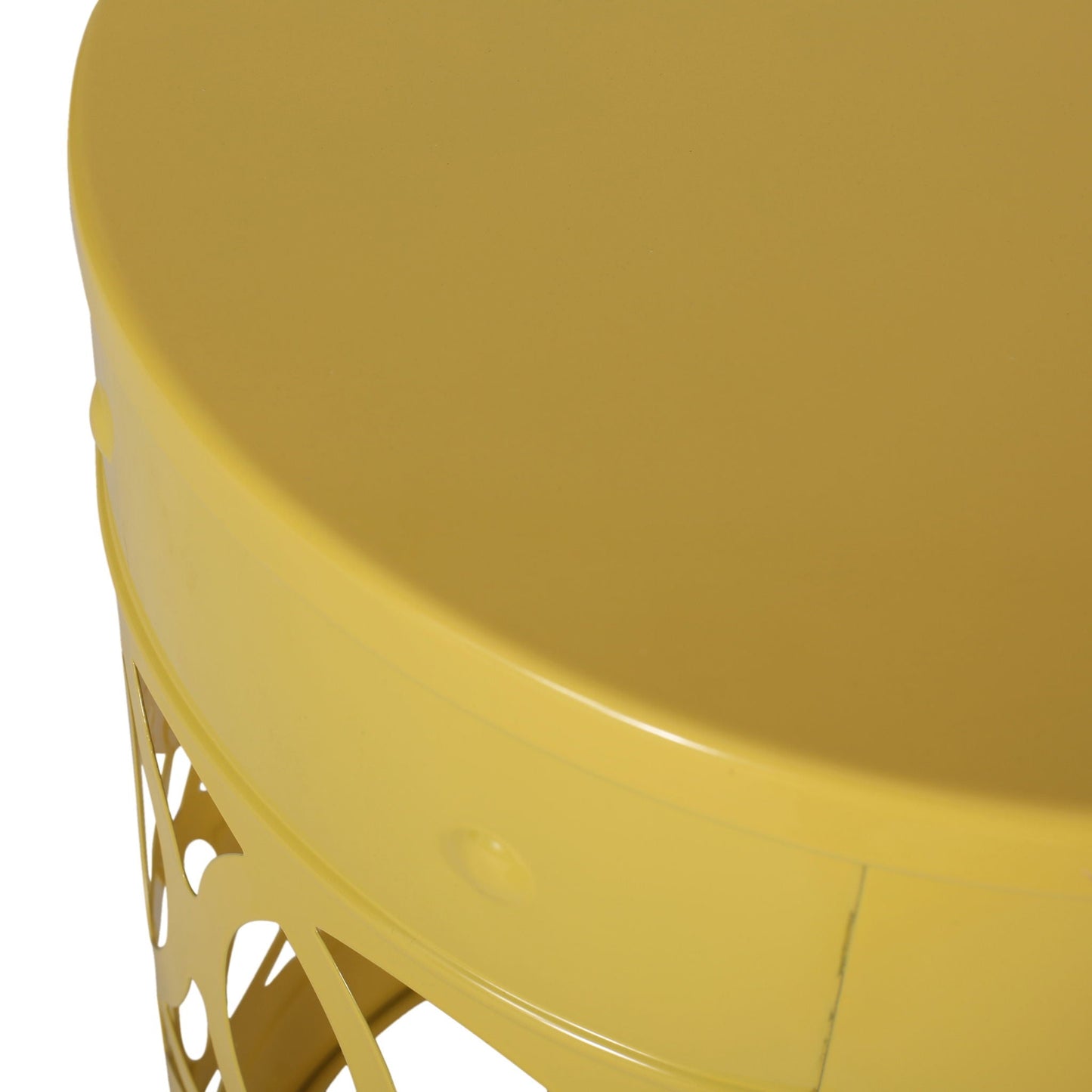 Outdoor Metal Side Table Set of 2
