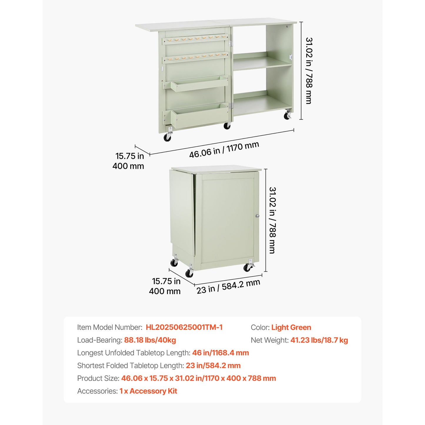 Folding Sewing Table: Multipurpose Craft Station
