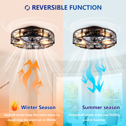 20" Mounting Type Ceiling Fan with Reversible Motor and Remote Control
