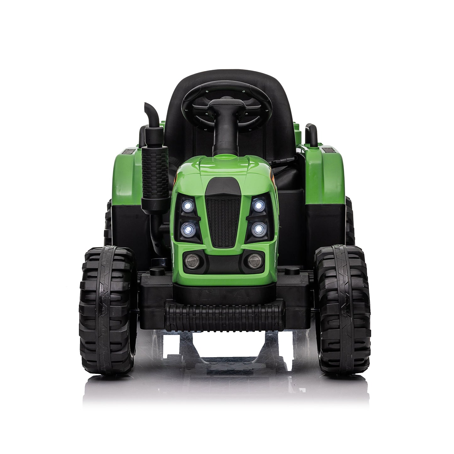 Ride On Tractor with Trailer, 24V Powered Electric Toy for Kids