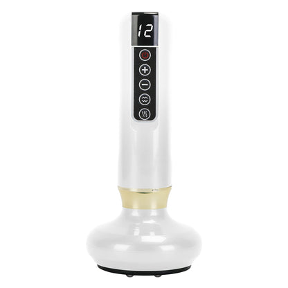 Anti Cellulite Massager Handheld Vacuum SuctionÊCupping Kit Beauty Tool with 12 Suction Mode 12 Heating 20Mins Auto-Off One-Key Pressure Release for A