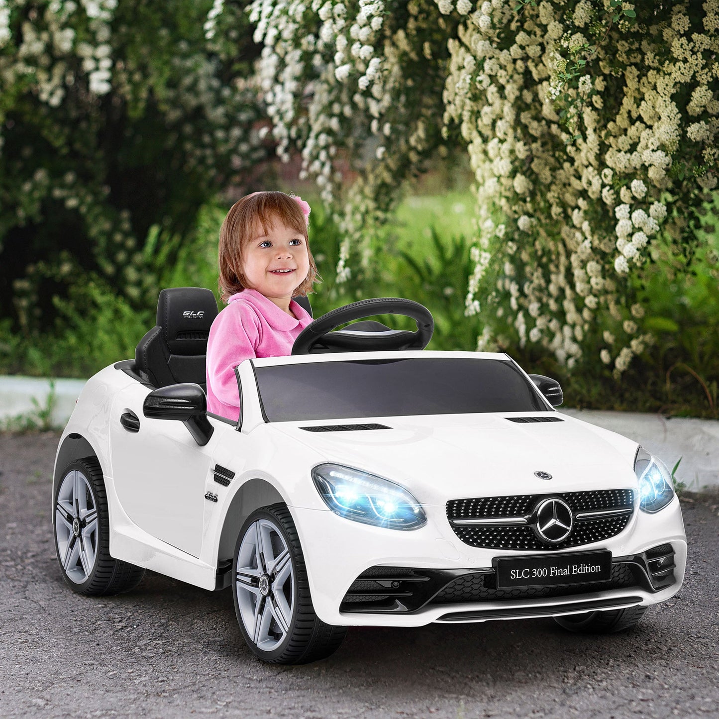 Electric Ride-On Car for Kids with Remote Control, Dual Motors, Music and Lights