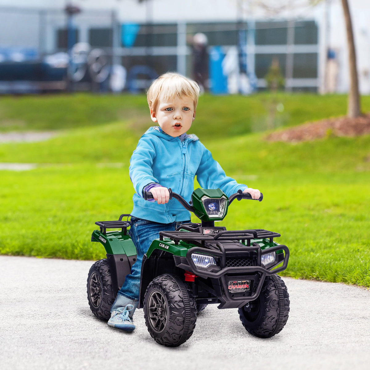 12V Kids ATV with Music, Headlights, and Forward/Backward Function - A Fun Ride for Young Adventurers!