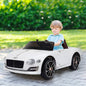 Licensed 12V Bentley Ride On Car for Kids with Parent Remote Control - Black