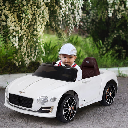 Licensed 12V Bentley Ride On Car for Kids with Parent Remote Control - Black