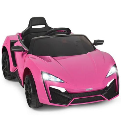 2-Door 12V RC Electric Ride-On Car for Kids with Music and Lights