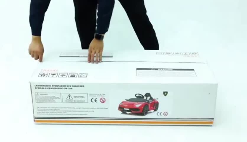 2-in-1 Electric Ride On Sports Car Toy with Remote Control, 12V Battery, 2 Speeds, and LED Lights