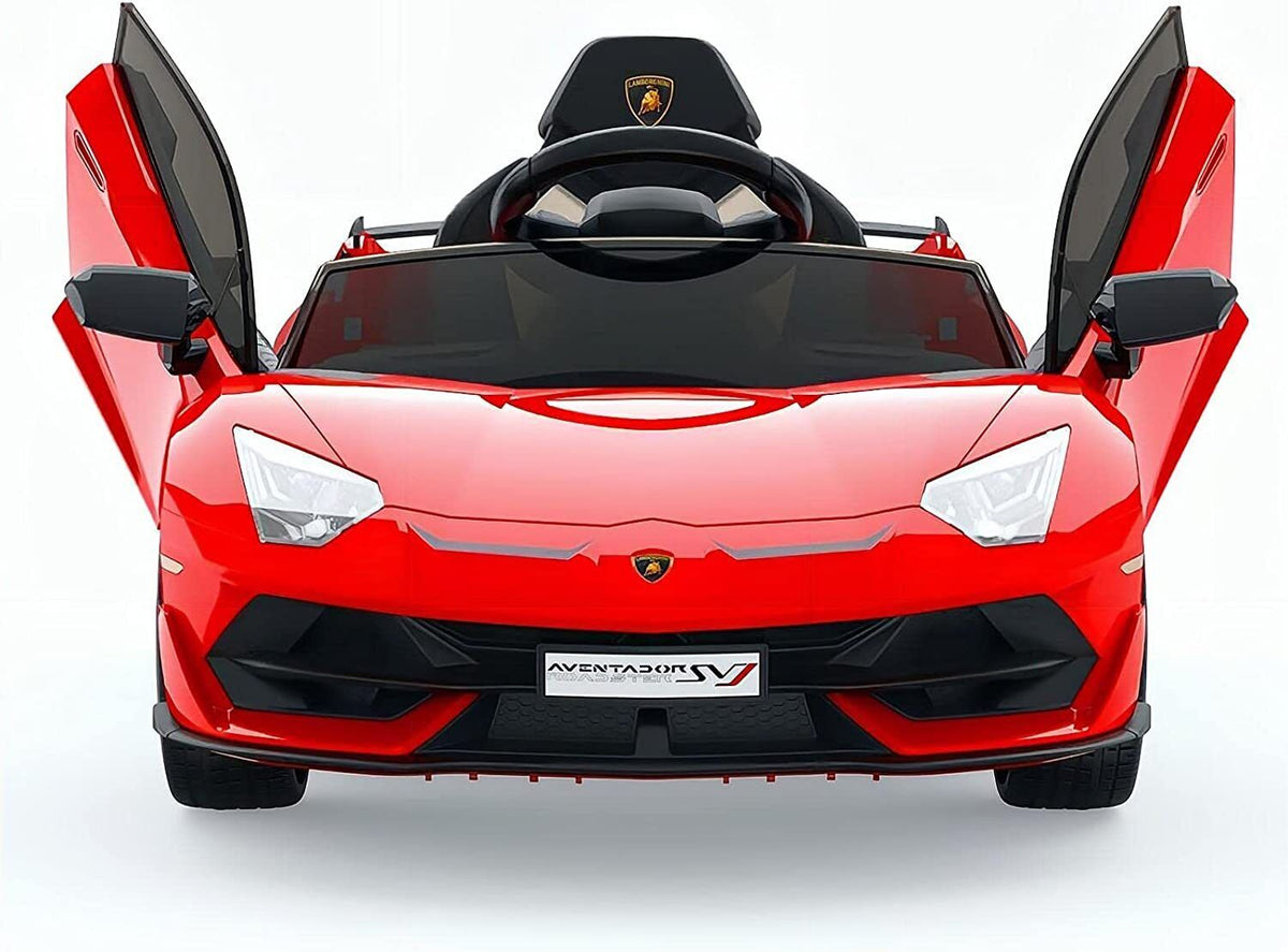 2-in-1 Electric Ride On Sports Car Toy with Remote Control, 12V Battery, 2 Speeds, and LED Lights