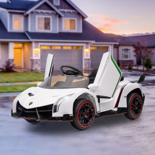 2-Seat Licensed Lamborghini Electric Ride-On Car for Kids with Remote Control and MP3 Compatibility