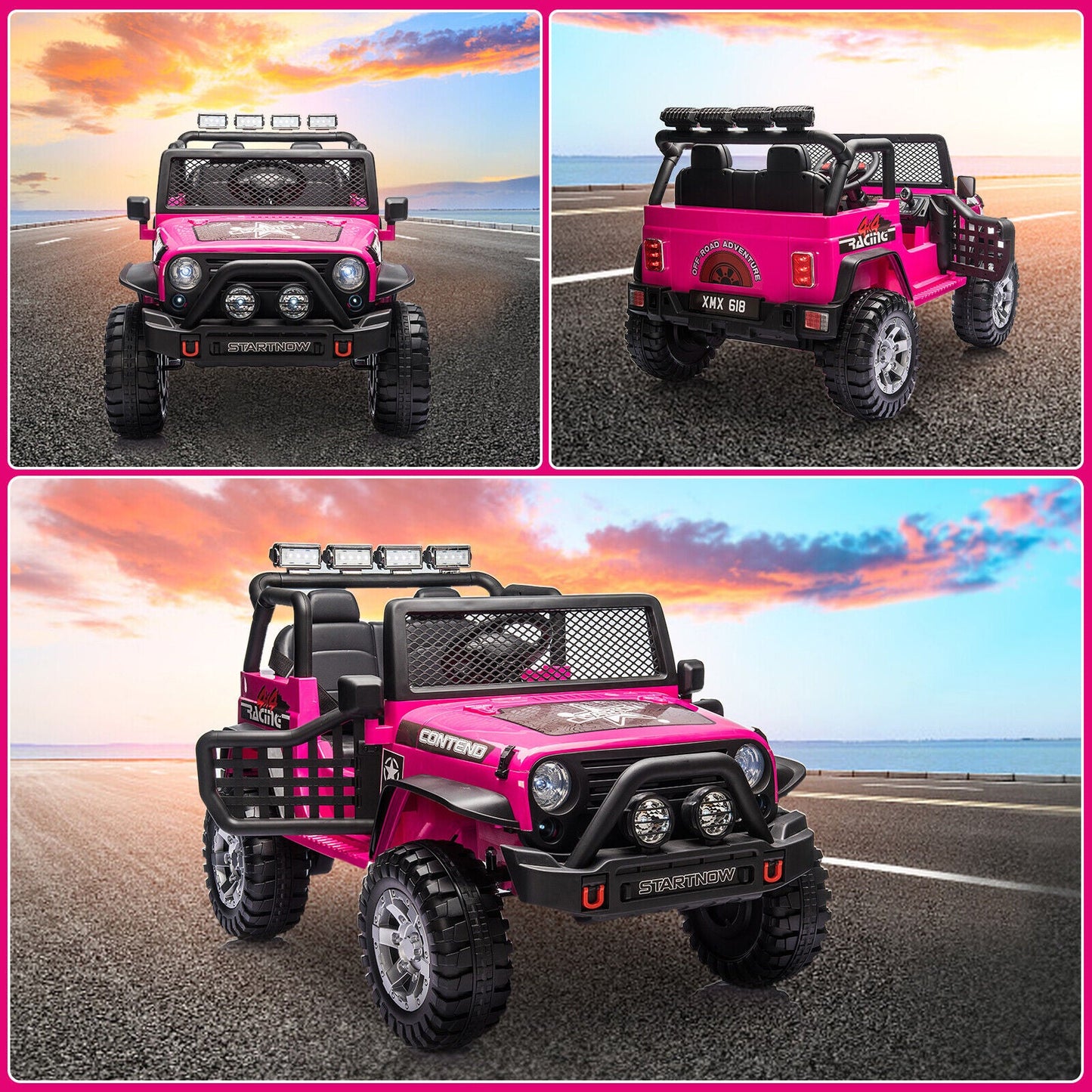 2-Seater 12V Electric Ride-On Jeep for Kids with Remote Control