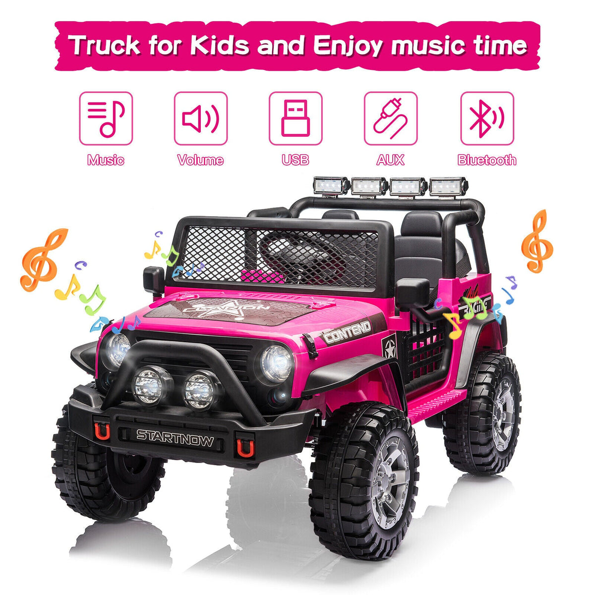 2-Seater 12V Electric Ride-On Jeep for Kids with Remote Control