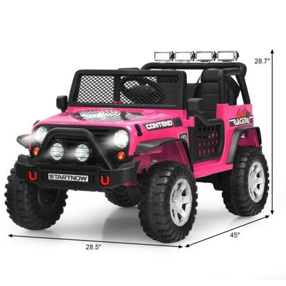 2-Seater 12V Electric Ride-On Truck for Kids with Remote Control