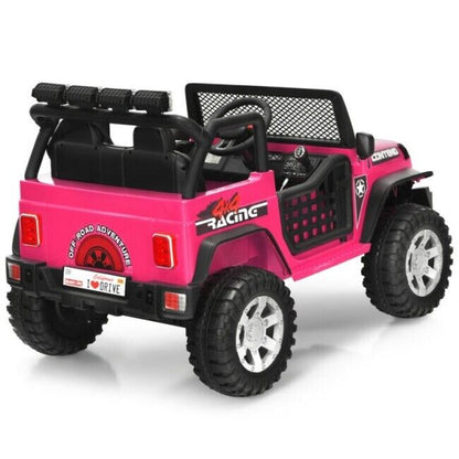 2-Seater 12V Electric Ride-On Truck for Kids with Remote Control