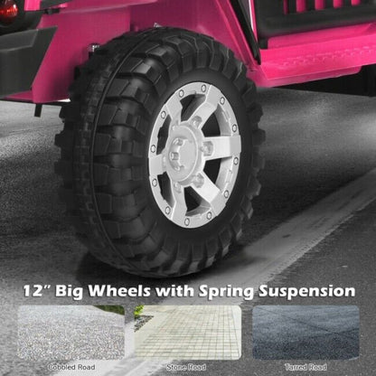 2-Seater 12V Electric Ride-On Truck for Kids with Remote Control