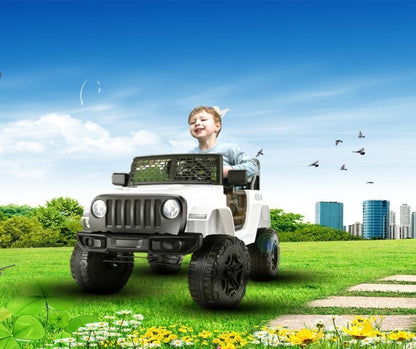 12V Remote Control Electric Ride-On Truck for Kids - 2 Seater Battery-Powered Car
