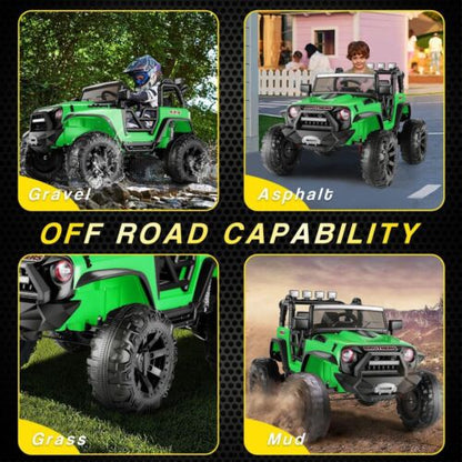 2-Seater 24V Electric Ride-On Car for Kids with Remote Control and 2x200W Motors