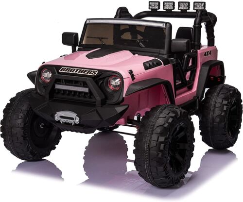 400W 2-Seater Electric Ride-On Jeep for Kids with Remote Control and LED Lights