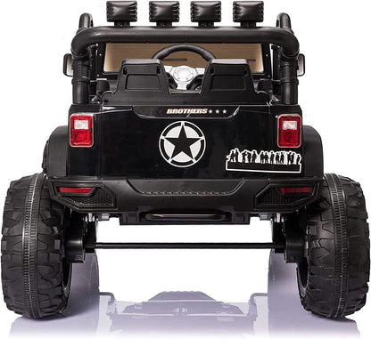 2 Seater Kids Ride On Truck Car with Remote Control and Powerful 24V Motor - 3 Speed Options