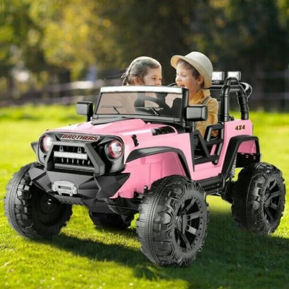2-Seater 24V Electric Ride-On Truck for Kids with Bluetooth and 2x200W Motors