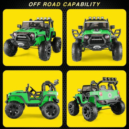 2-Seater 24V Electric Ride-On Truck for Kids with Parental Remote Control