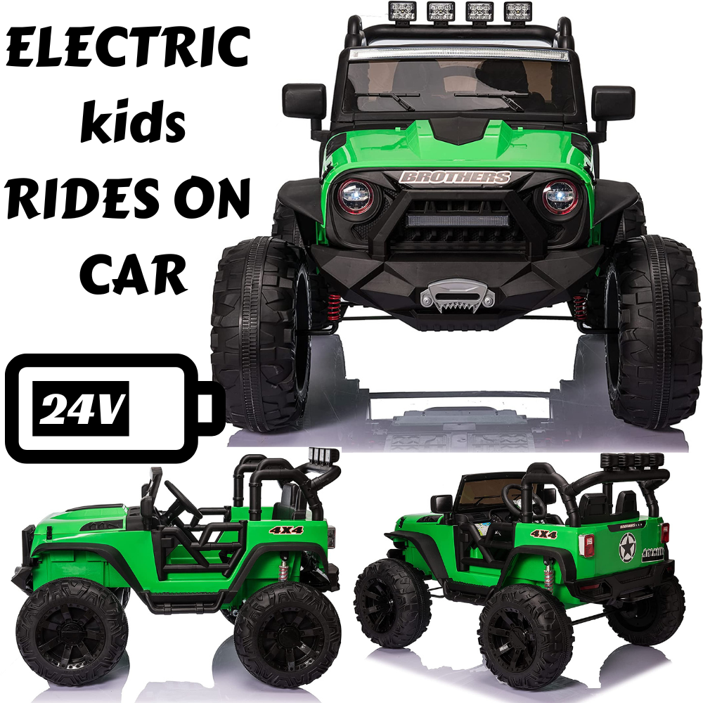 2-Seater 24V Electric Ride-On Truck for Kids with Parental Remote Control - Brand New