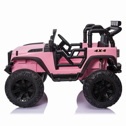 2-Seater 24V Electric Ride-On Truck with Bluetooth and LED Lights for Kids