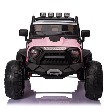 2-Seater 24V Electric Ride-On Truck with Bluetooth Remote Control for Kids