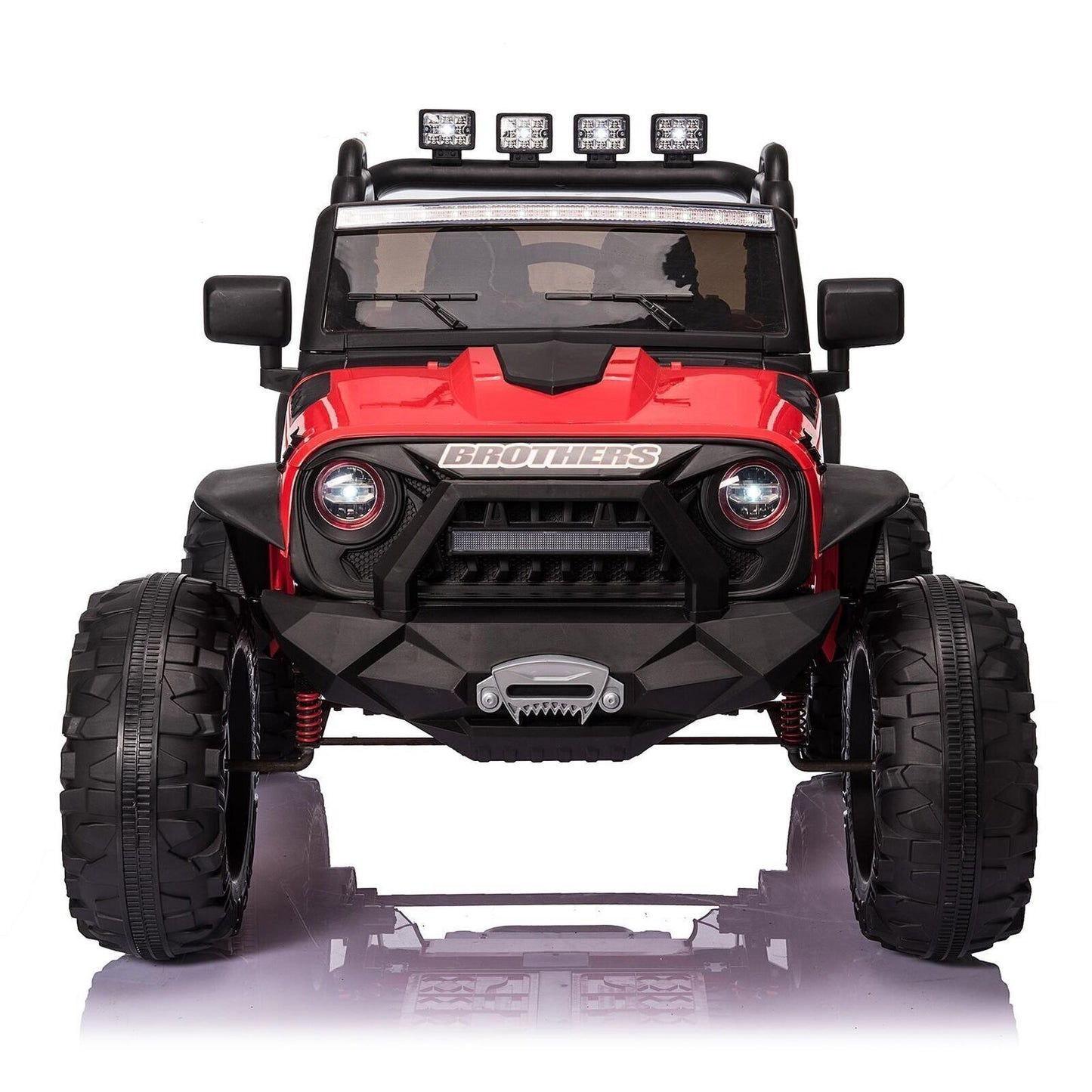 400W 2-Seater Electric Ride-On Jeep with LED Lights, MP3 Player, and Remote Control for Kids (24V)