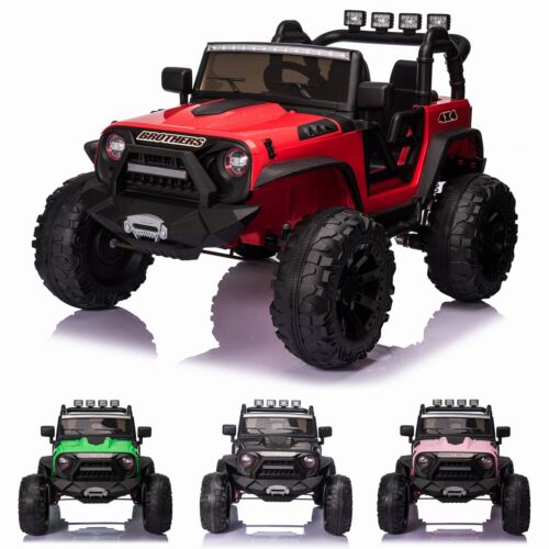 2-Seater 400W Electric Ride-On Truck for Kids with Remote Control and LED Lights