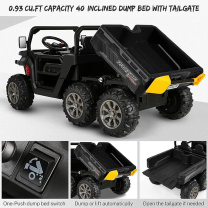 2-Seater Electric Dump Truck UTV with 24V Power and Dump Bed