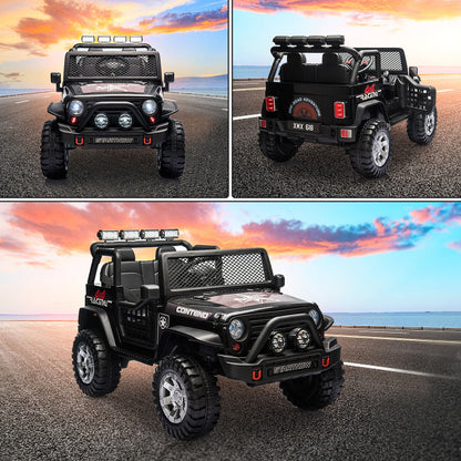 2-Seater Electric Jeep Car Toy with Remote Control for Kids - 12V Ride-On Vehicle