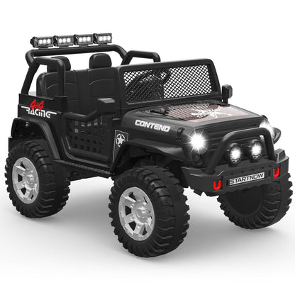 2-Seater Electric Kids Ride-On Car with LED Lights and MP3 Player - Perfect Xmas Gift!