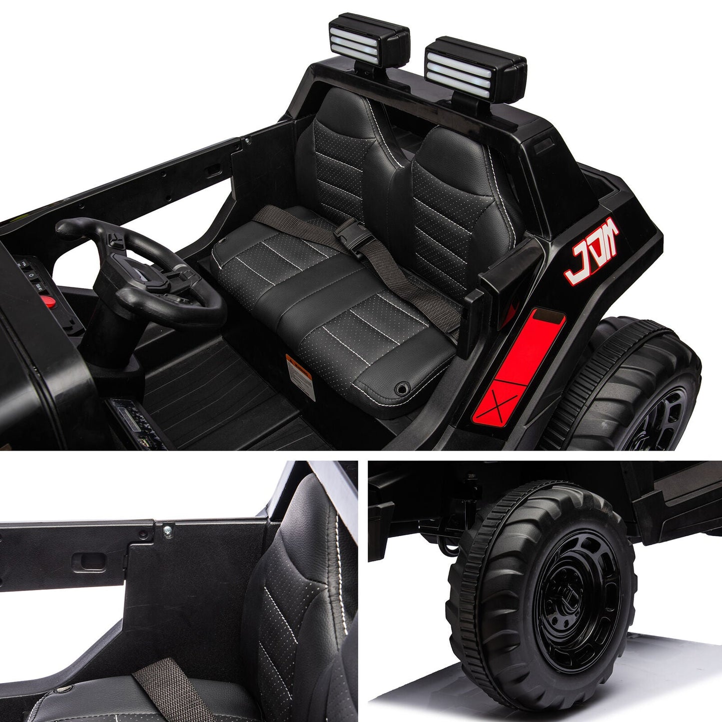 2-Seater Electric Ride-On Car for Kids with Remote Control - 24V Power and 4 Wheels